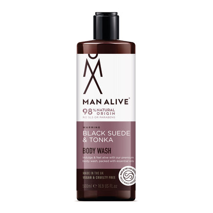 Warming Black Suede & Tonka Body Wash