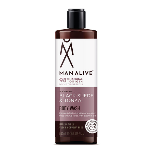 Warming Black Suede & Tonka Body Wash