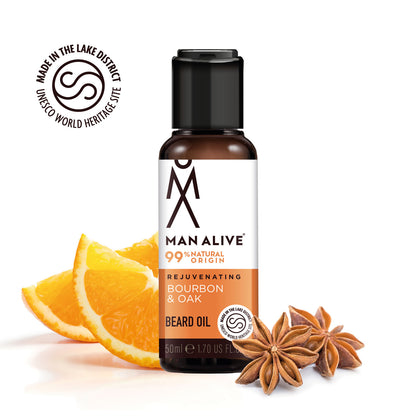 Rejuvenating Bourbon & Oak Beard Oil