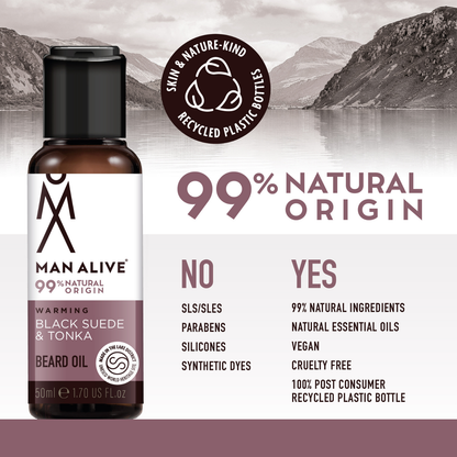 Warming Black Suede & Tonka Beard Oil
