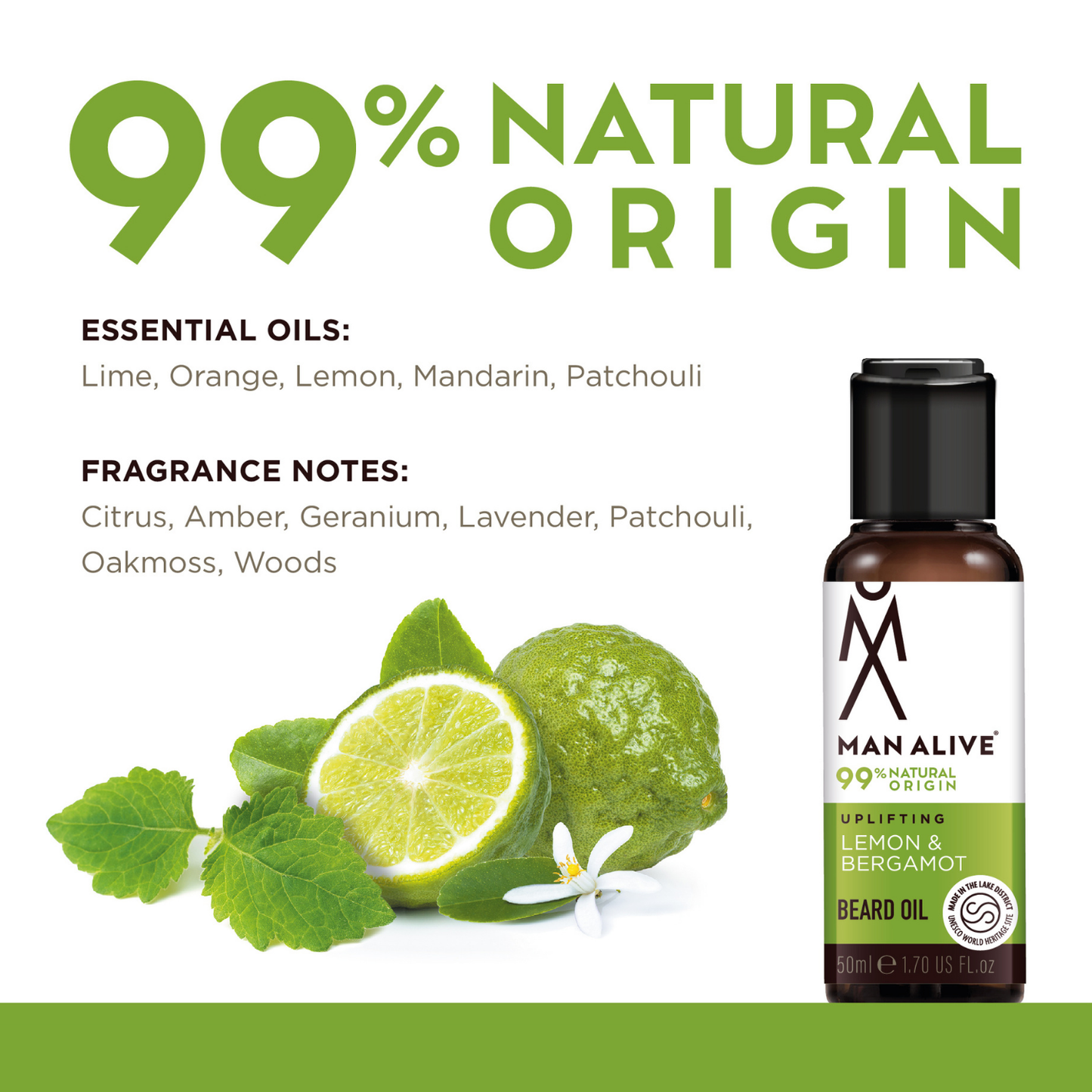 Uplifting Lemon & Bergamot Beard Oil