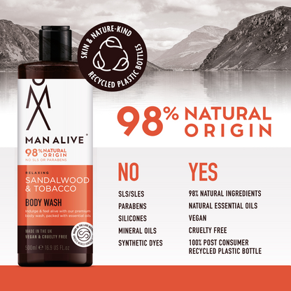 Relaxing Sandalwood & Tobacco Body Wash